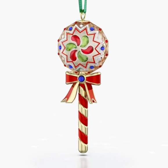 NIB Swarovski Holiday Cheers Dulcis Lollipop Christmas Crystal Ornament #5684302 - Picture 2 of 8